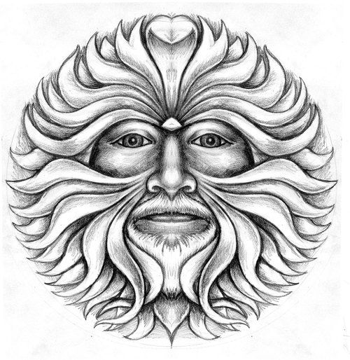 Green Man Sketch at Explore collection of Green