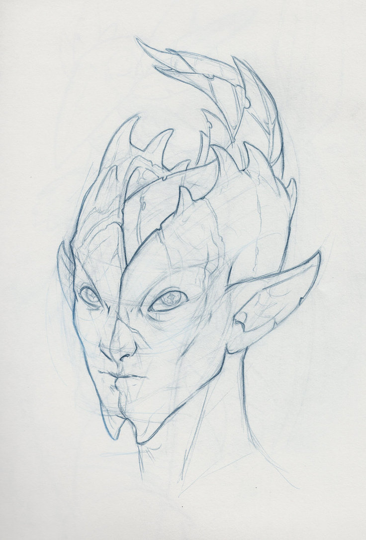 736x1084 Sketch - Green Man Sketch