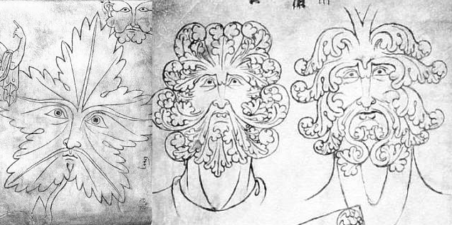 635x317 The Enigma Of The Green Man - Green Man Sketch