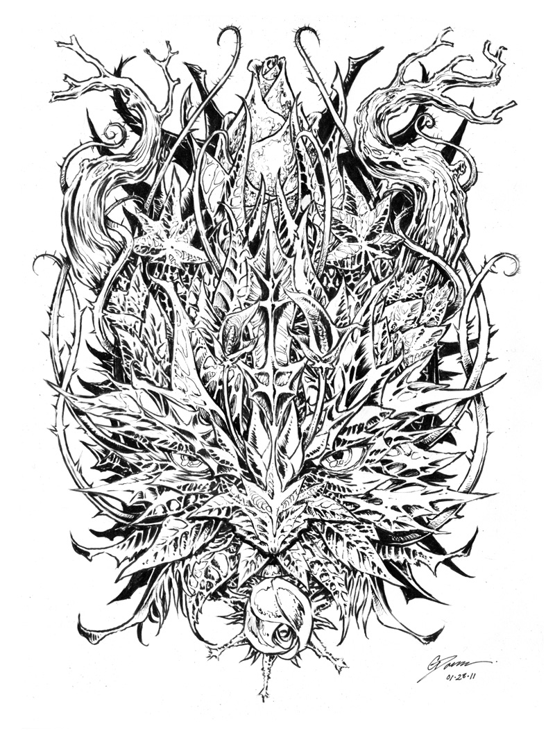 800x1053 Green Man - Green Man Sketch