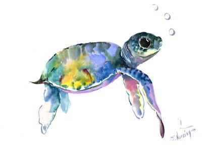 400x300 Beautiful Turtles Amp Tortoises Artwork For Sale, Posters And Prints - Green Sea Turtle Sketch