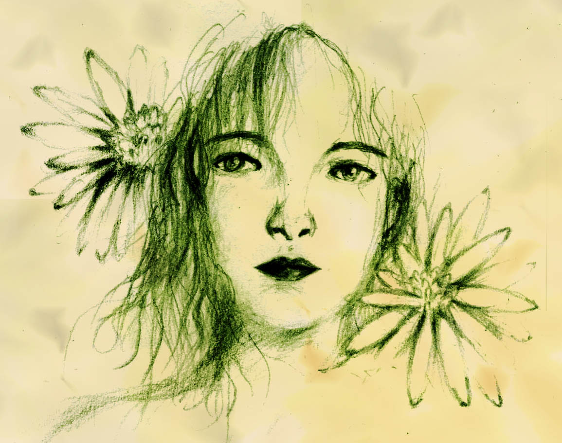 1155x911 Green Fairy - Green Sketch