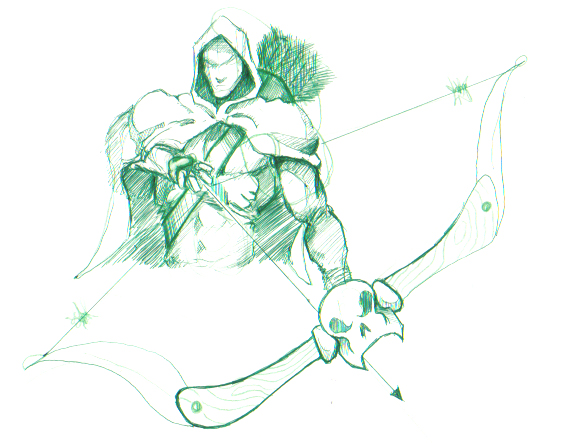 561x443 A Green Arrow Sketch By Johnmc1972 - Green Sketch