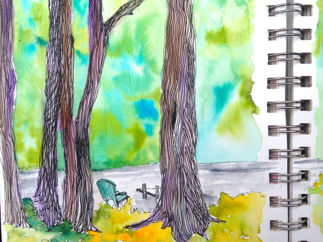 1066x800 Simple Sketch - Green Sketch