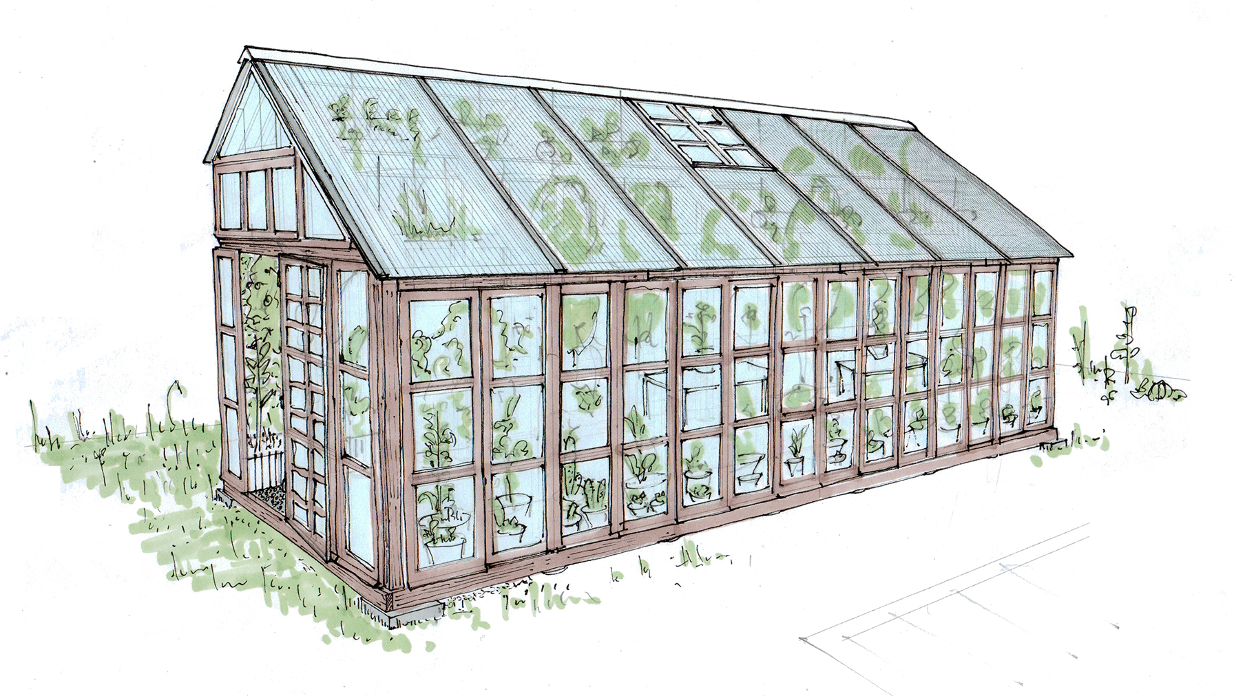 Greenhouse Sketch at Explore collection of