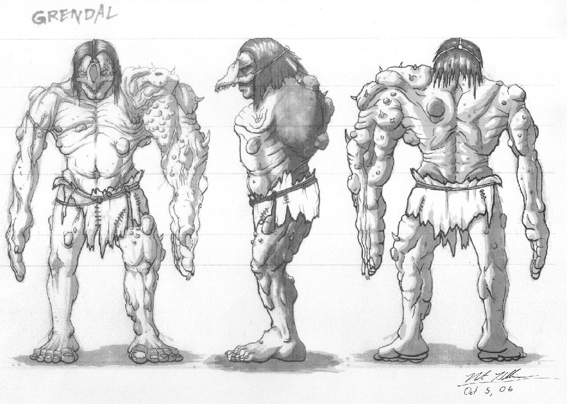 Grendel Drawing Step By Step