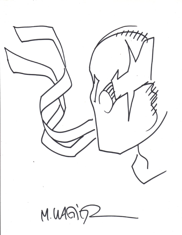 618x800 Matt Wagner Grendel Sketch Baltimore Comic Con 2010, In Timothy - Grendel Sketch