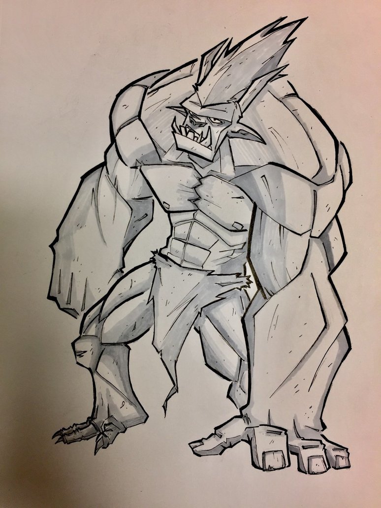 774x1032 My Grendel Design From Beowulf By Mechdennis - Grendel Sketch