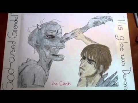 480x360 My Awesome Drawing! Beowulf Vs Grendel (Vid - Grendel Sketch