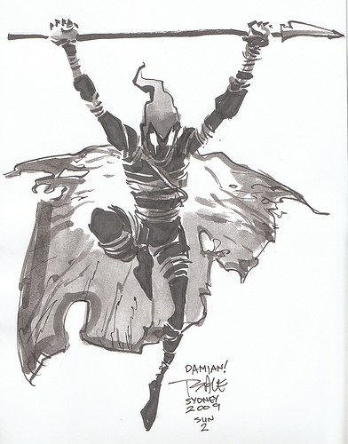 392x500 Tim Sale Grendel Sketch The Furnace - Grendel Sketch