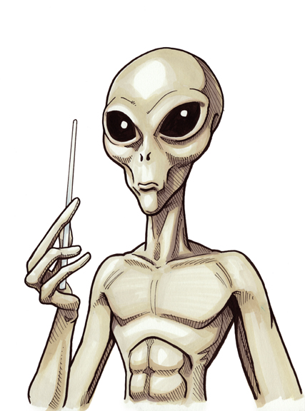 Grey Alien Sketch At Explore Collection Of Grey Alien Sketch 