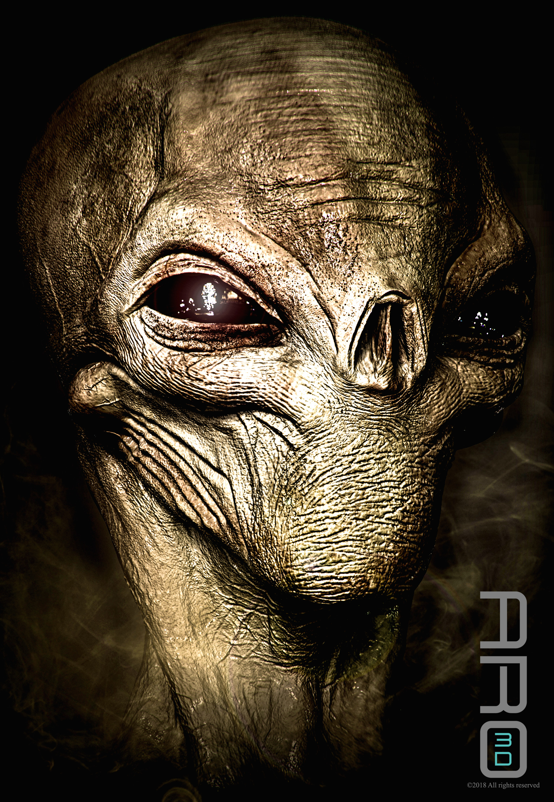 1920x2776 Artstation - Grey Alien Sketch