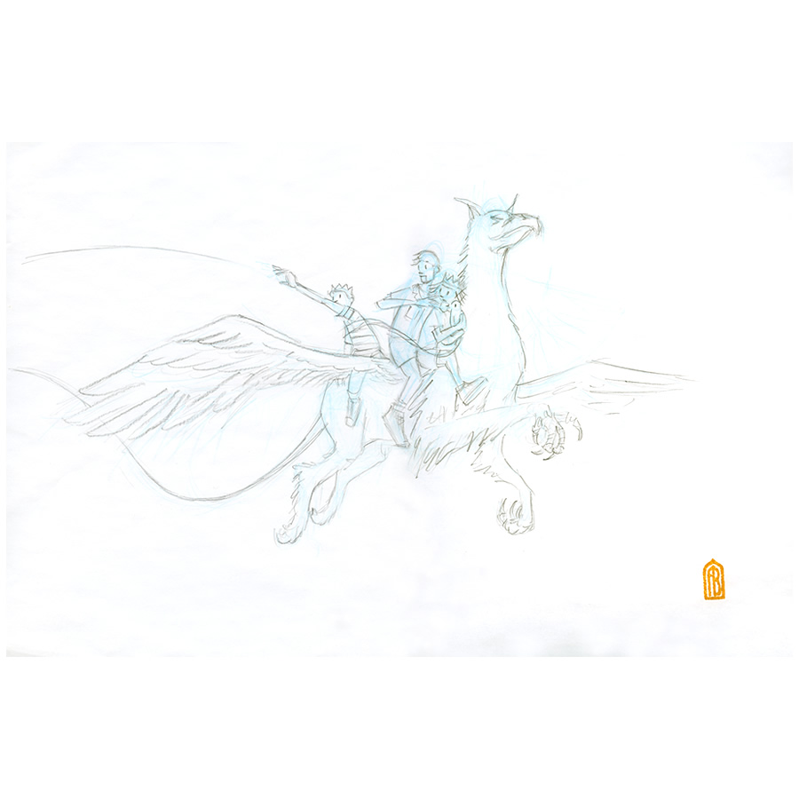 900x900 Griffin Escape - Griffin Sketch