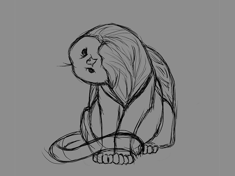 800x600 Griffin Sketch By Yuliya Kostadinova - Griffin Sketch