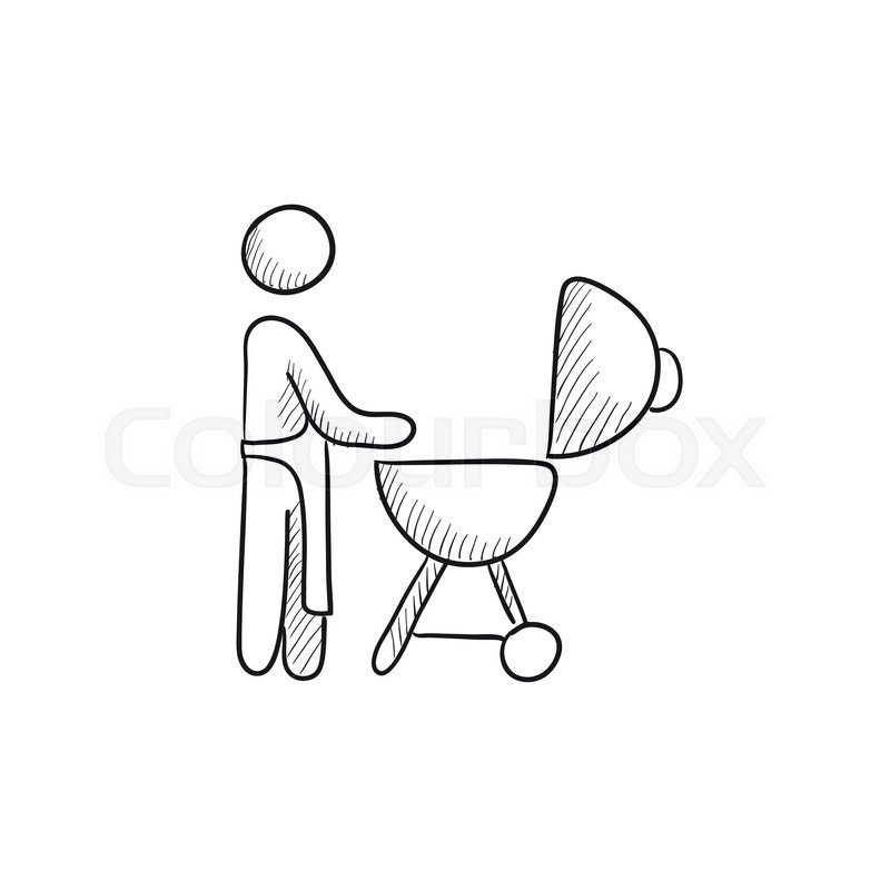 800x800 Man - Grill Sketch