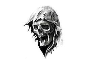 300x191 Framed Print - Grim Reaper Sketch