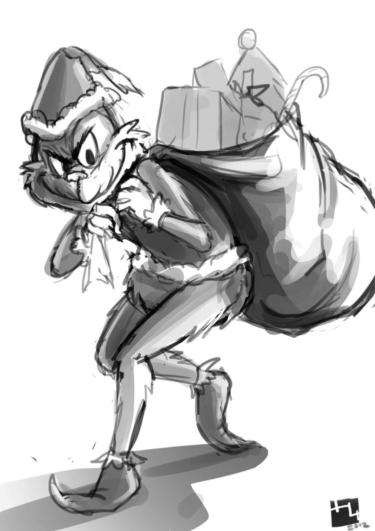 751x1063 How The Grinch Stole My Xmas . Sketch By Hikari151 Christmas - Grinch Sketch