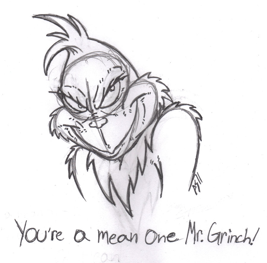 900x887 The Grinch By Phycosmiley - Grinch Sketch