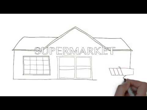 480x360 How To Draw Supermarket - Grocery Sketch