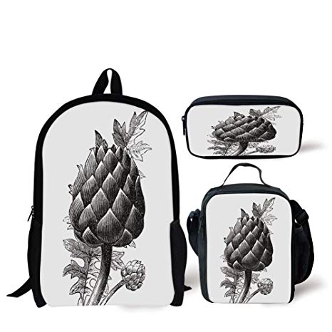 466x466 School Lunch Pen,artichoke,black And White Artichoke - Grocery Sketch