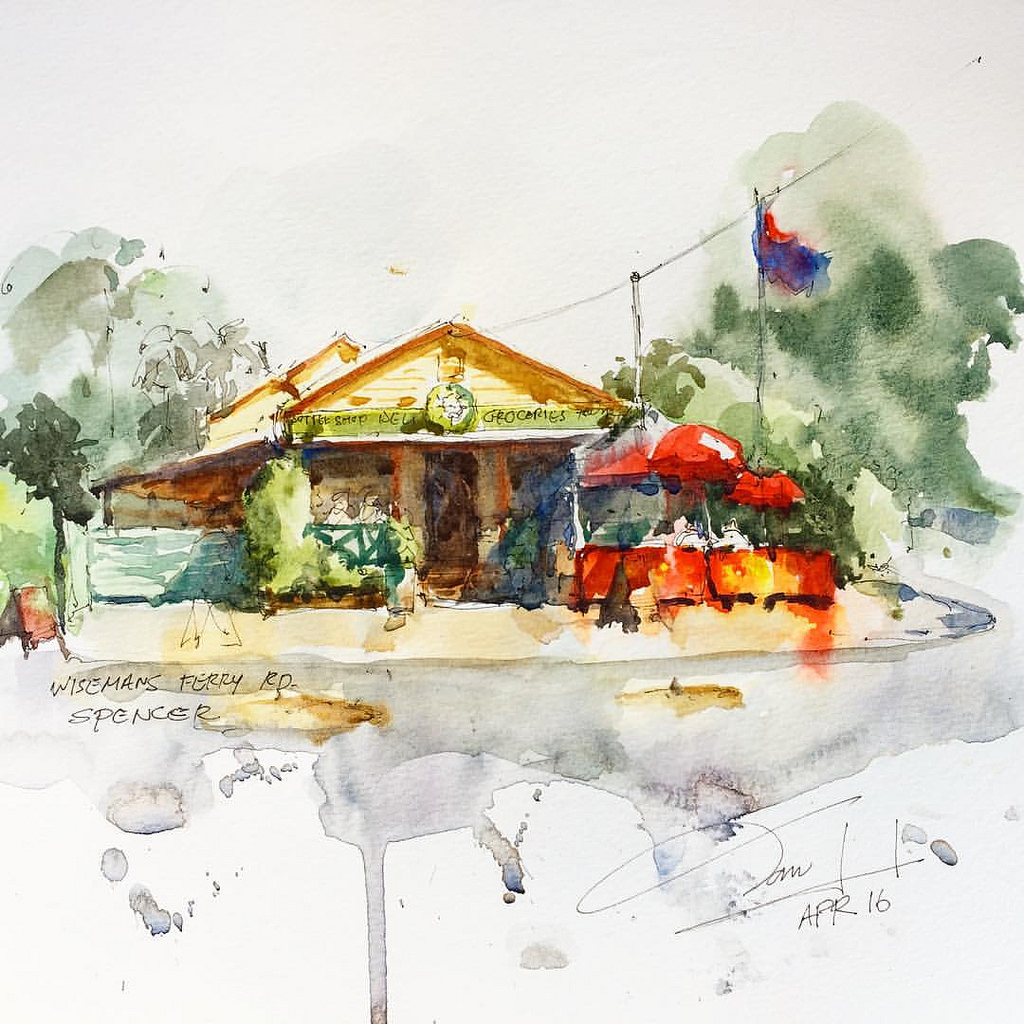 1024x1024 Country Grocery Store - Grocery Store Sketch