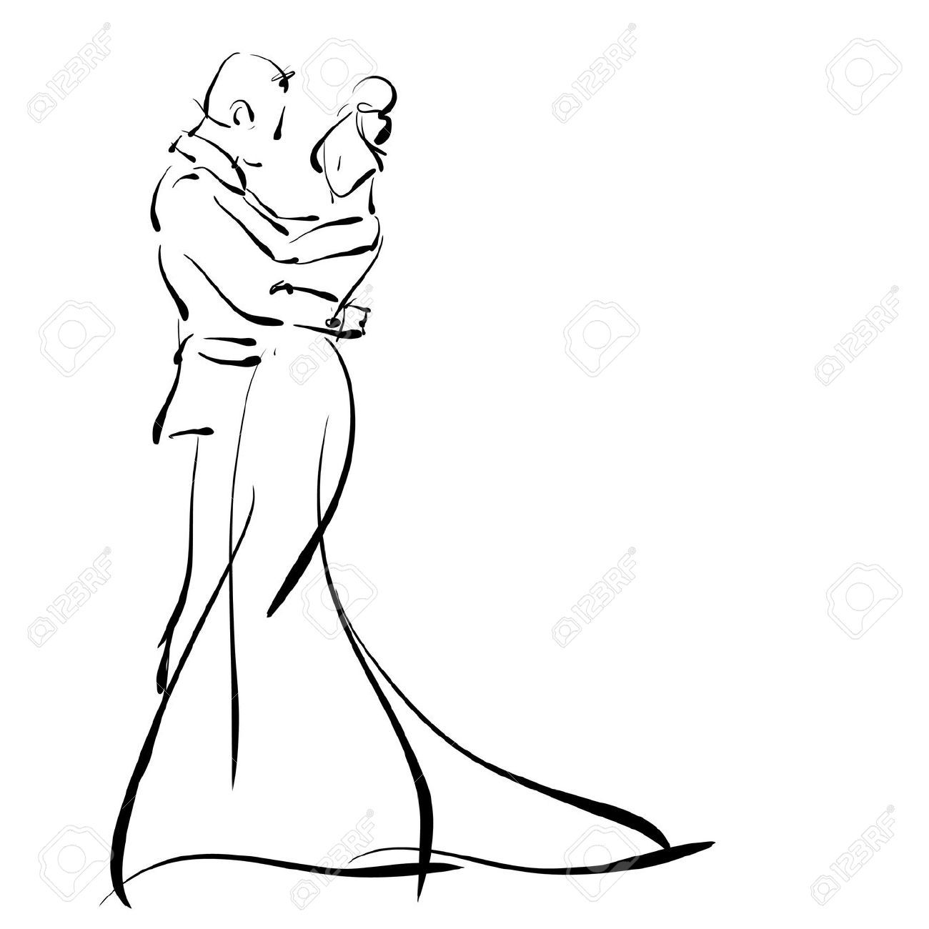 1300x1300 Groom Clipart Sketch 5 - Groom Sketch