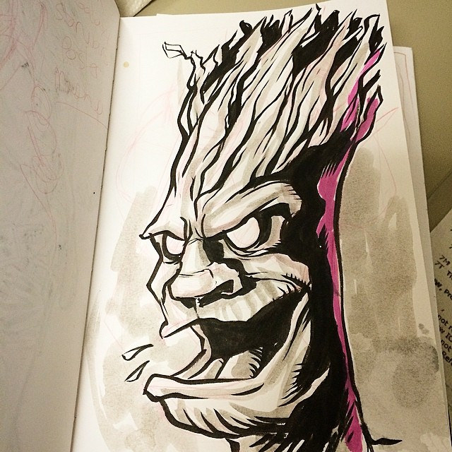 640x640 A Groot Sketch, Jumping On The Groot Bandwagon. - Groot Sketch