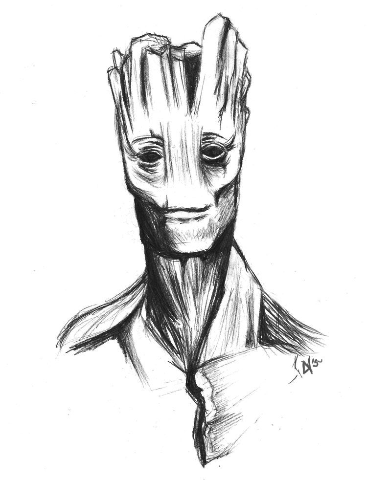 750x982 Groot Sketch By Stukas - Groot Sketch
