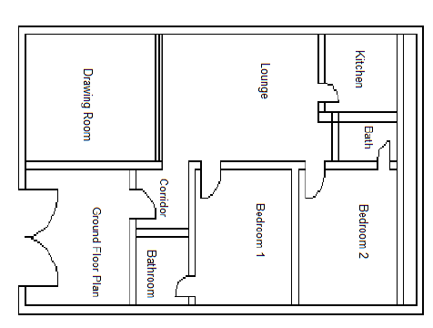 476x360 Residential Building Ground Floor Sketch. Download Scientific - Ground Sketch