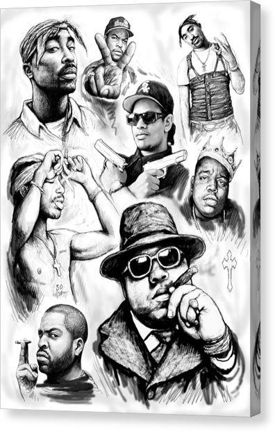 396x622 Rap Group Drawing Art Sketch Poster Painting By Kim Wang - Group Sketch