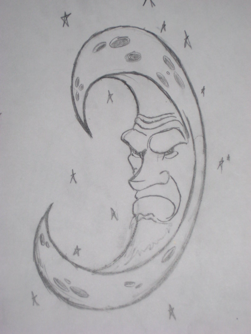 800x1067 Grumpy Moon Sketch By Holmzmcjonz777 - Grumpy Sketch