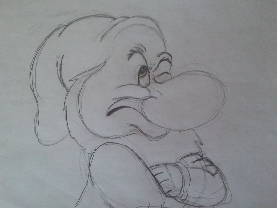 900x675 Grumpy Sketch 1 By Iantheelephantboy - Grumpy Sketch