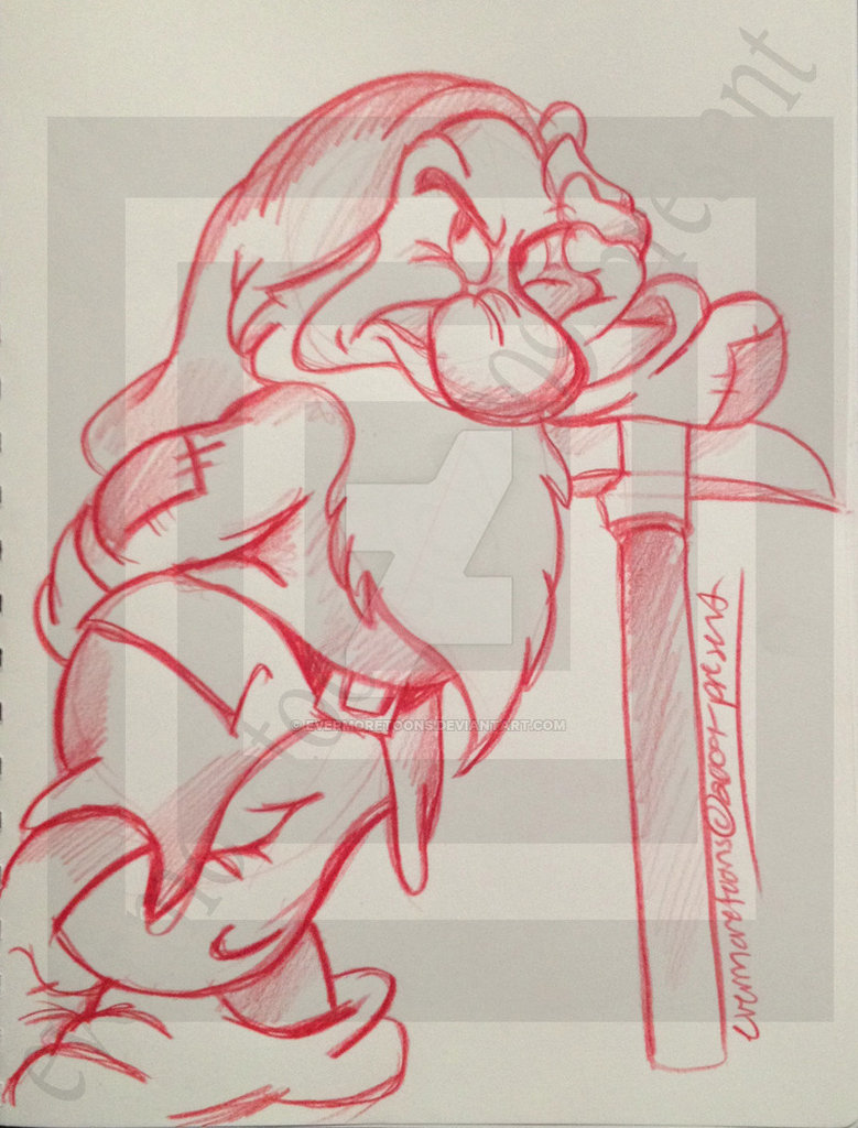 779x1024 Grumpy Sketch 1 By Evermoretoons - Grumpy Sketch