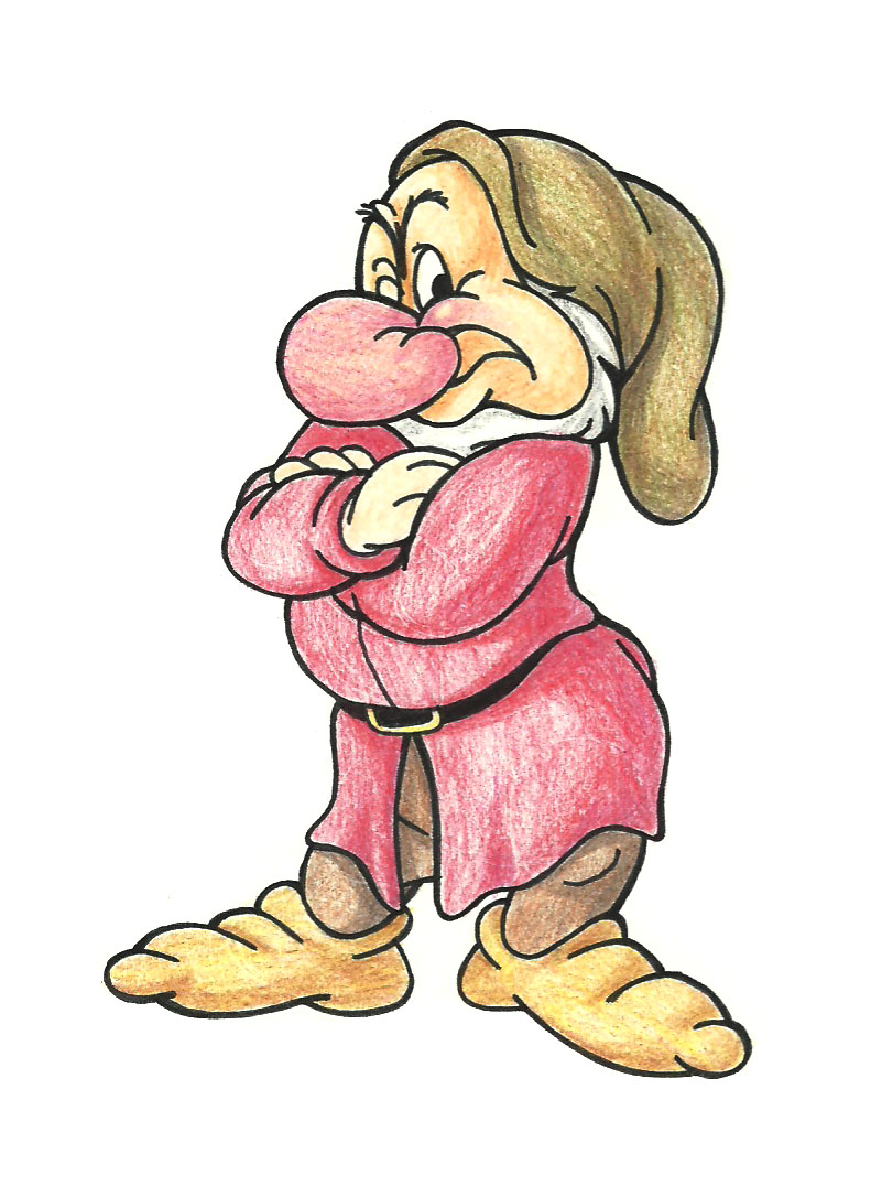 791x1076 How To Draw Grumpy From The Seven Dwarfs 8 Steps (With Pictures) - Grumpy Sketch