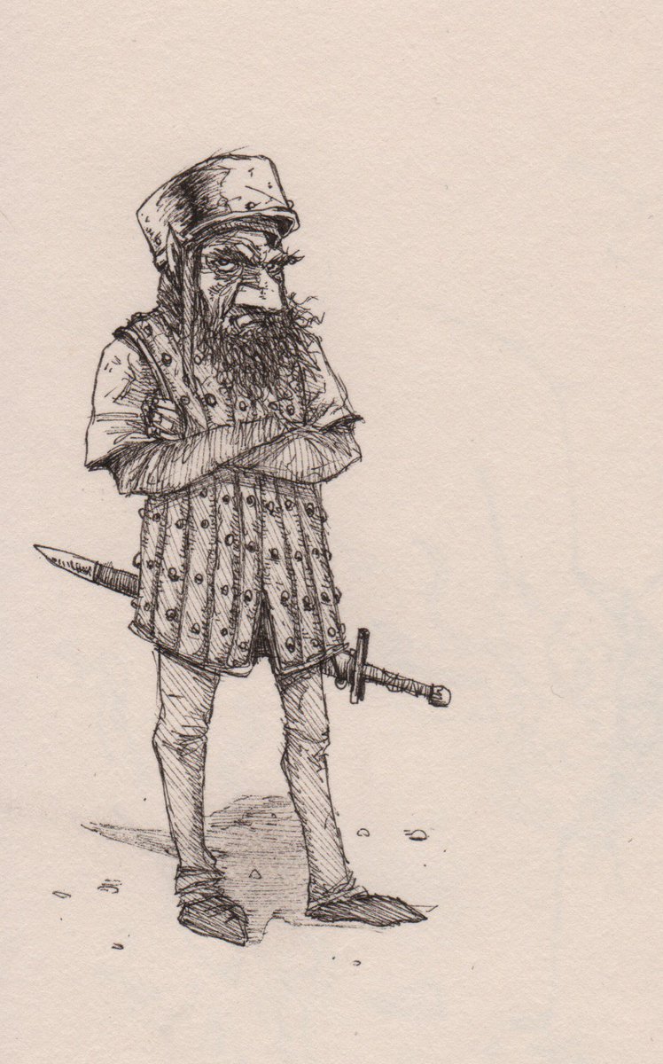 748x1200 Quick Sketch Of A Grumpy Goblin. Characterdrawing - Grumpy Sketch