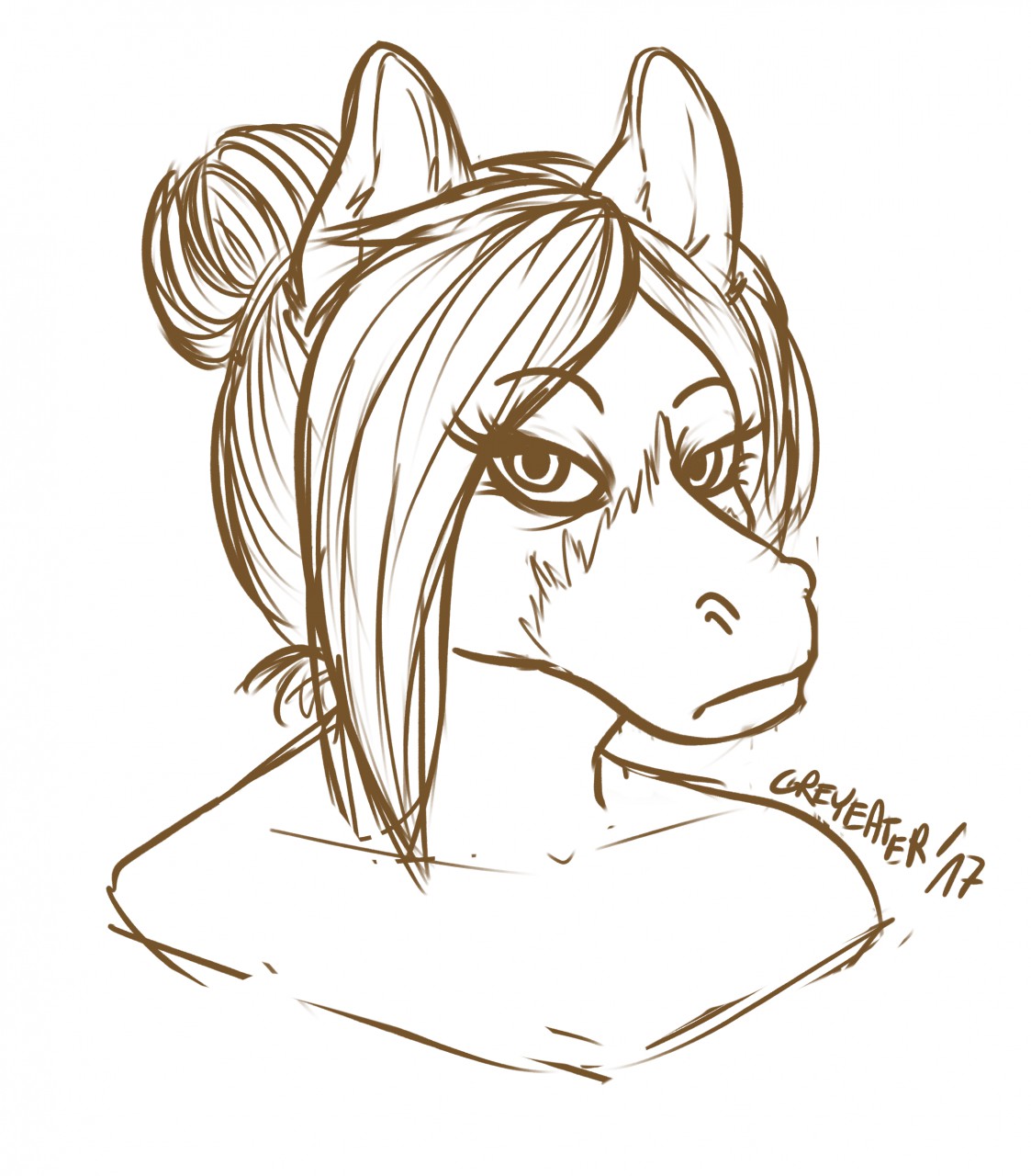 1123x1280 Sketch Commission Grumpy By Greyeater - Grumpy Sketch