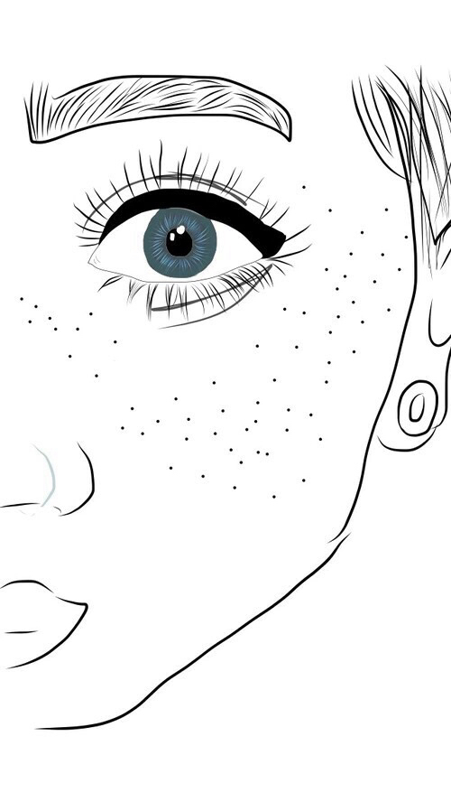 500x888 Art, Black And White, Drawing, Grunge, One, Outline, Sketch, - Grunge Sketch