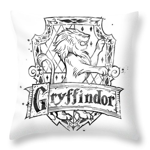 500x500 Gryffindor Throw Pillow For Sale By Monn Print - Gryffindor Sketch
