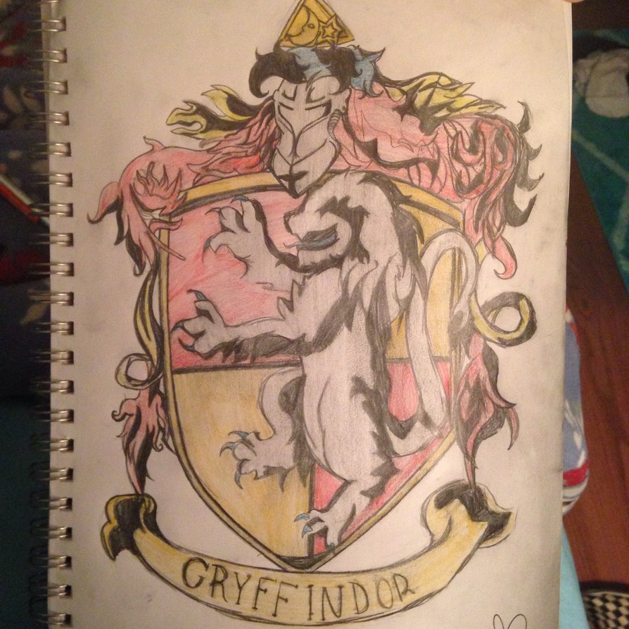 894x894 Gryffindor Sketch By Kiiddironic - Gryffindor Sketch