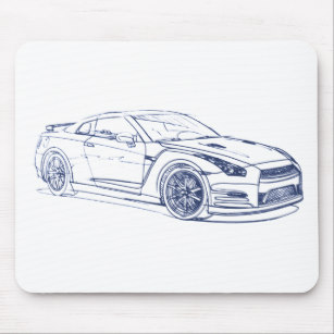 307x307 Gtr Mouse Pads Zazzle - Gtr Sketch