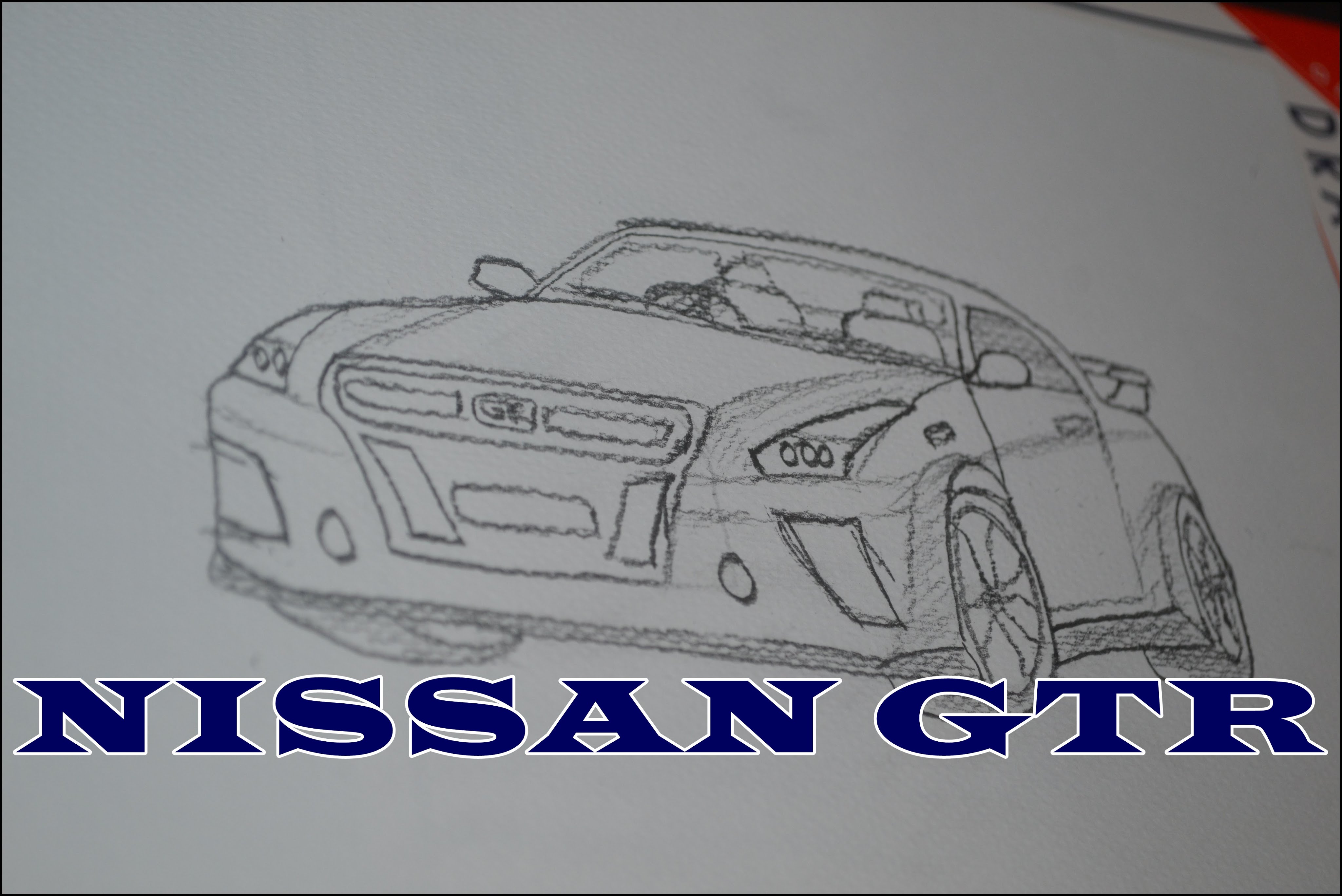 4096x2735 Nissan Gtr !!! (Sketch) - Gtr Sketch
