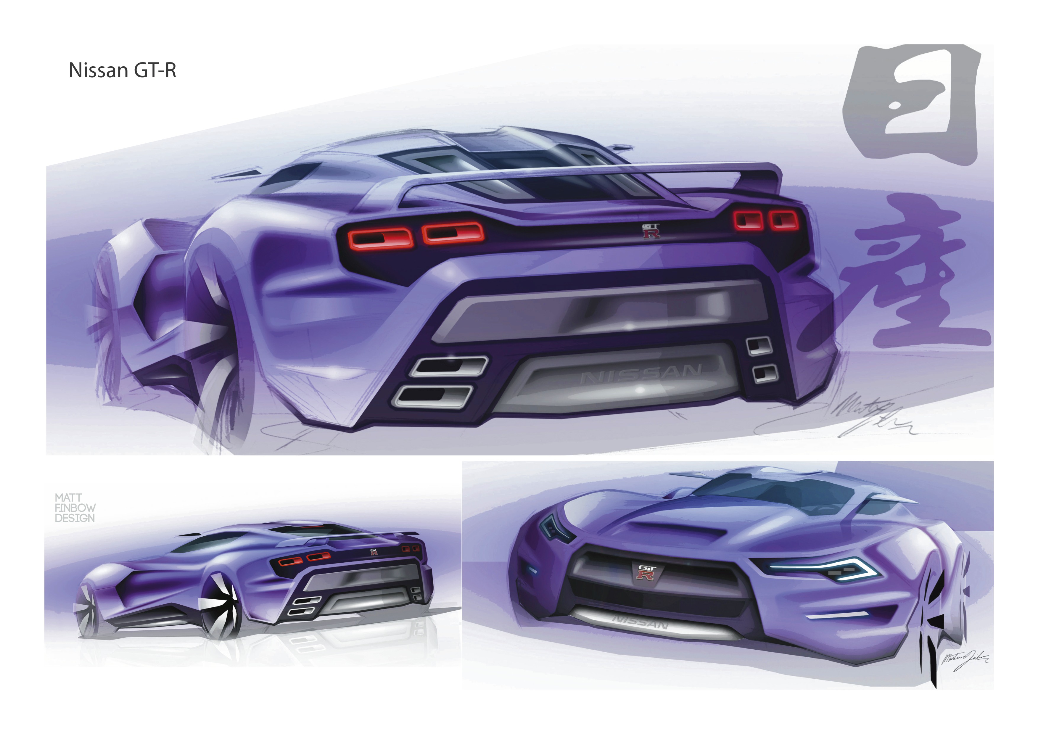 3507x2480 Nissan Gtr Concept (Quick Sketches) Matt Finbow Design - Gtr Sketch
