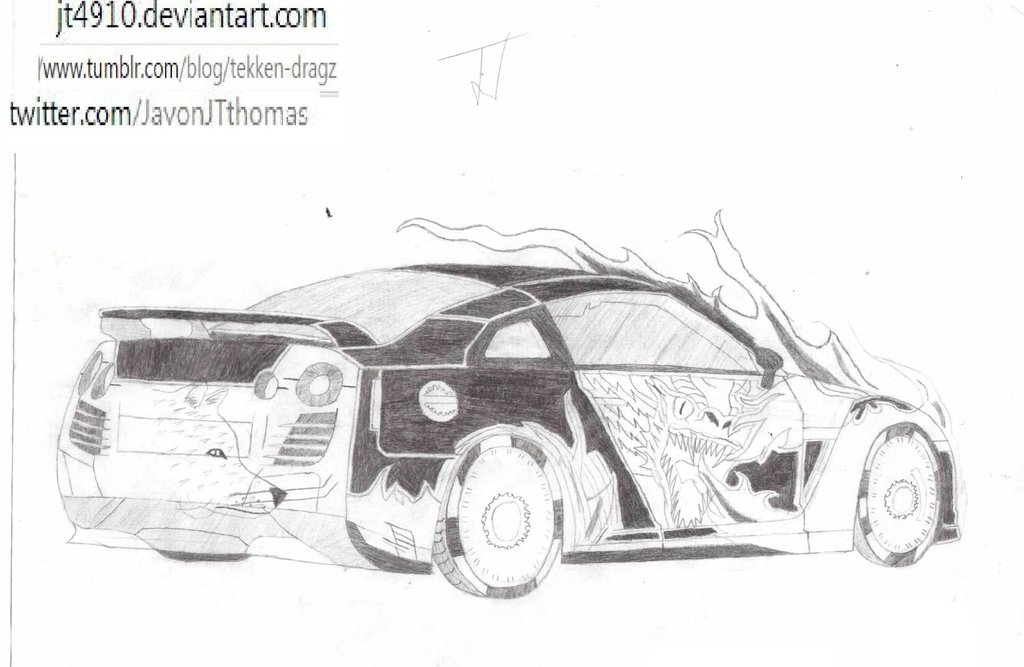 1024x667 Nissan Gtr Sketch By Jt4910 - Gtr Sketch