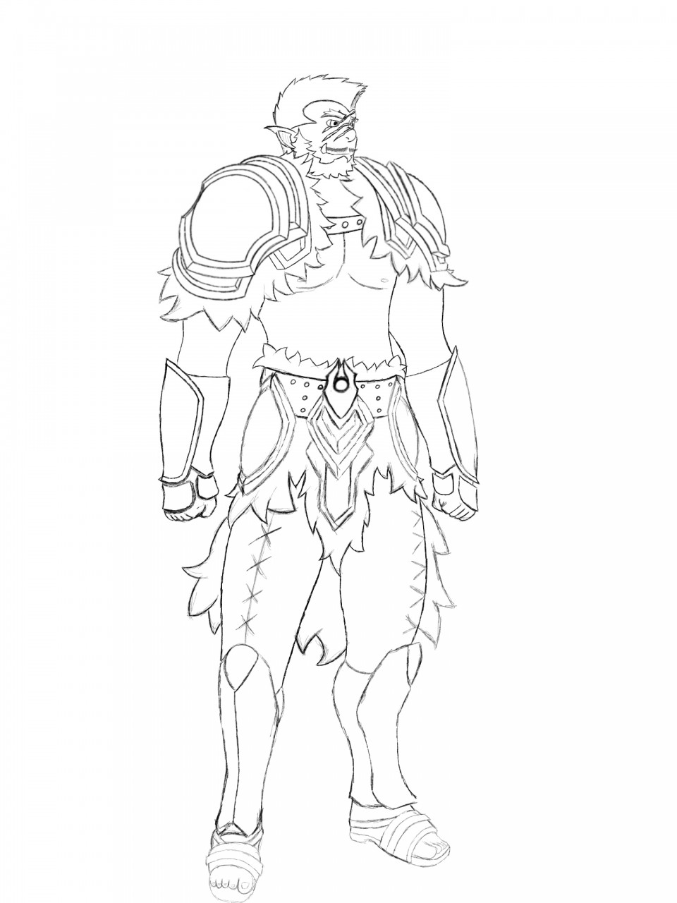 960x1280 Kings Guard Sketch By Direblackwings - Guard Sketch