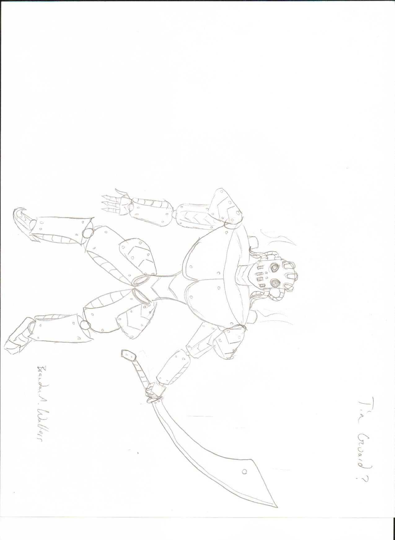 1275x1740 The Tin Guard Sketch By Oneshots On Newgrounds - Guard Sketch