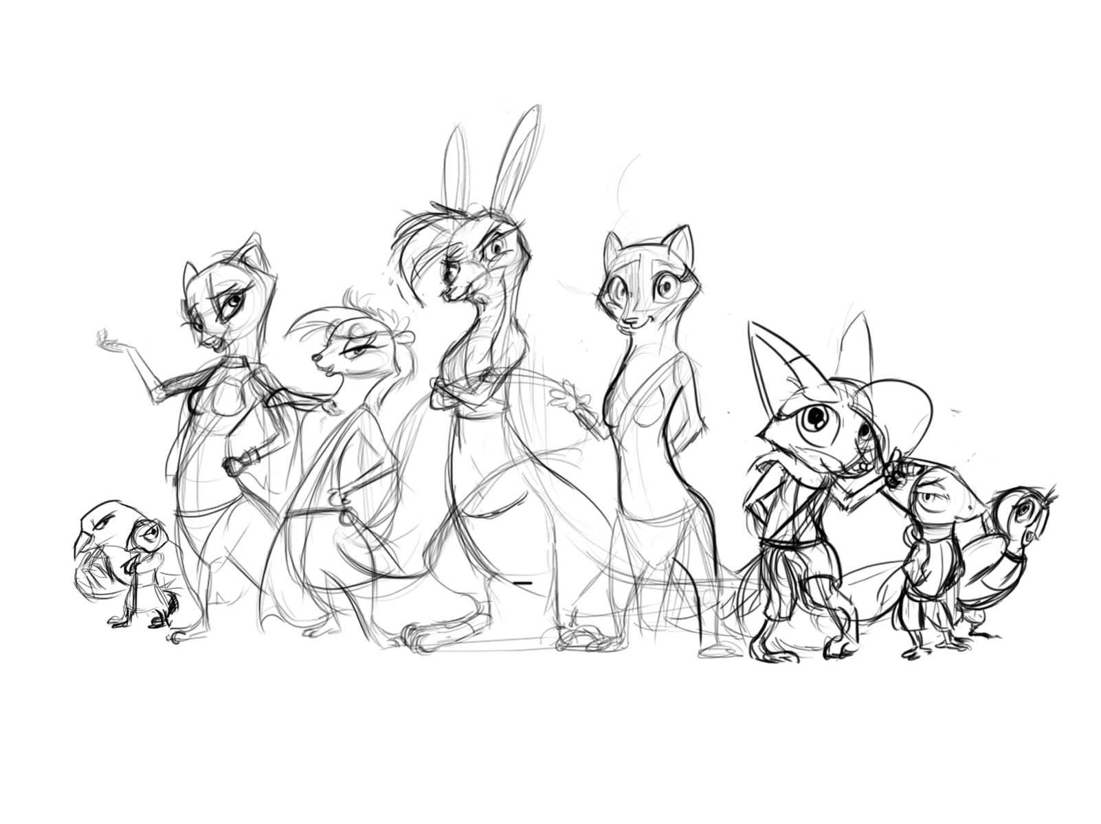 1602x1199 Guardian Lineup Sketch By Windspan - Guardian Sketch