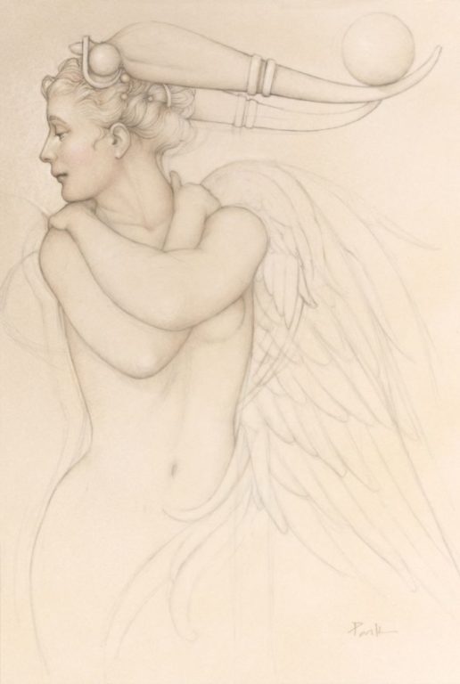 516x768 Guardian Sketch Michael Parkes Marcus Ashley Gallery - Guardian Sketch