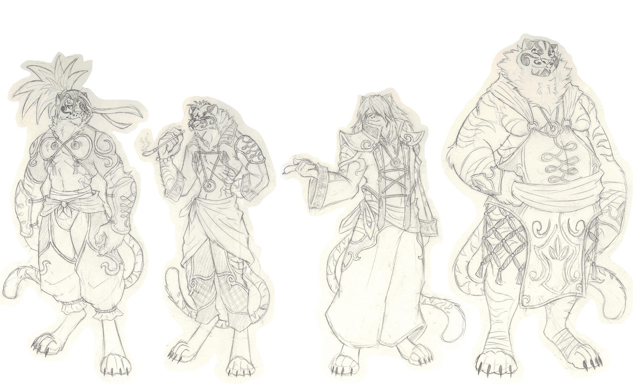 1280x777 Guardian Tigers Final Sketch By 6spiritking - Guardian Sketch