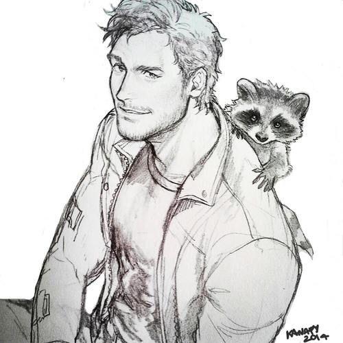 500x500 Guardians Of The Galaxy Fan Art Sketch Drawing - Guardians Of The Galaxy Sketch