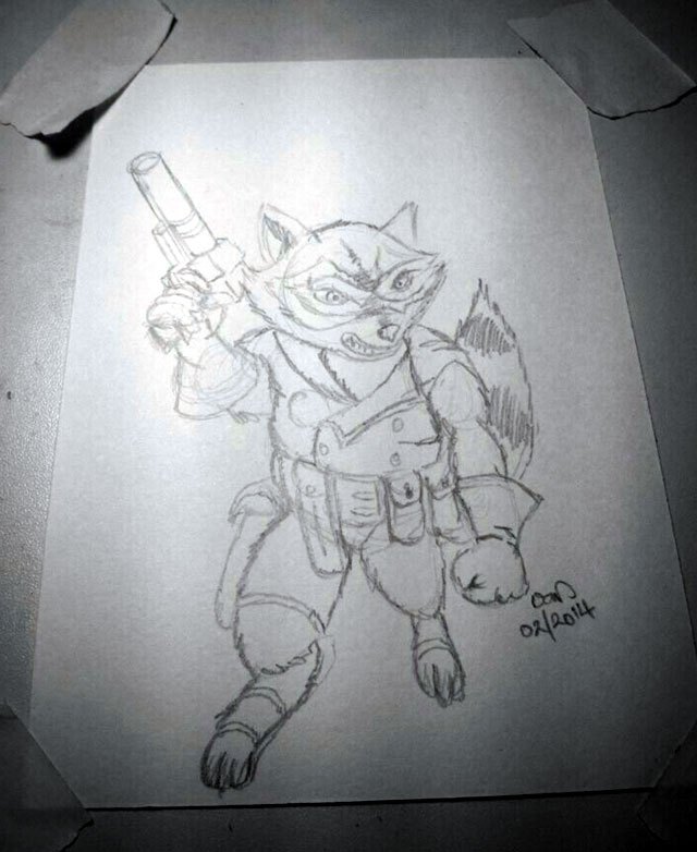 640x782 Guardians Of The Galaxy Rocket Raccoon In His Guardian Of The - Guardians Of The Galaxy Sketch